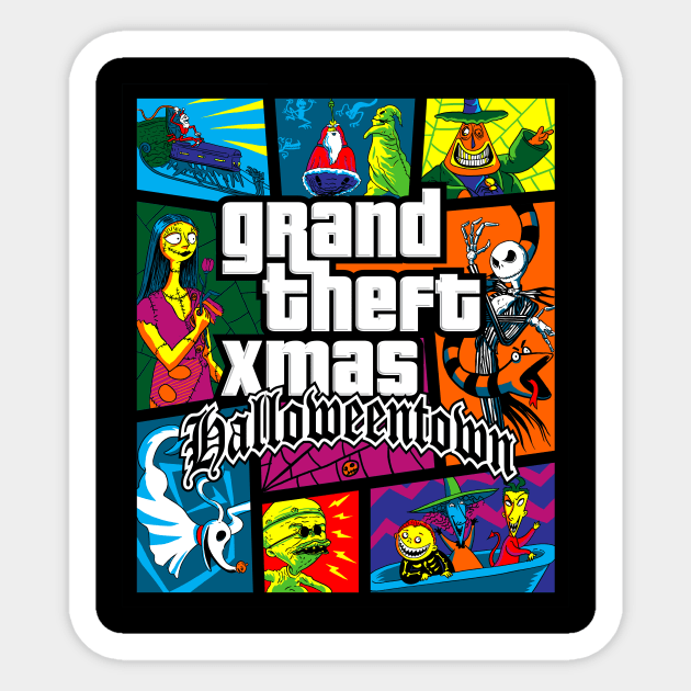 Grand Theft Xmas Sticker by GoodIdeaRyan